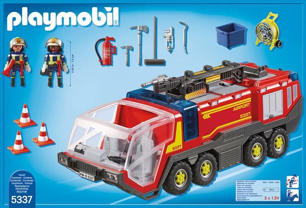 PLAYMOBIL 5337 City Action Flughafenlöschfahrzeug mit Licht Produktbild 11