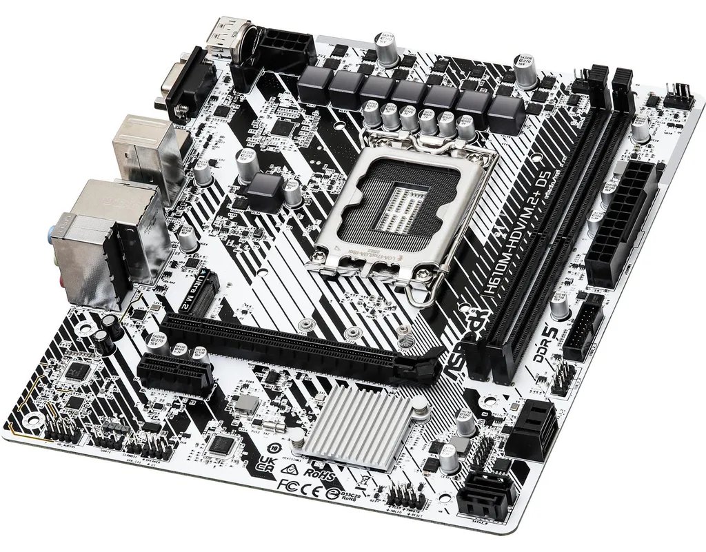 ASRock H610M-HDV/M.2+ D5 avec Support Mémoire DDR5 et Stockage M.2 - 2