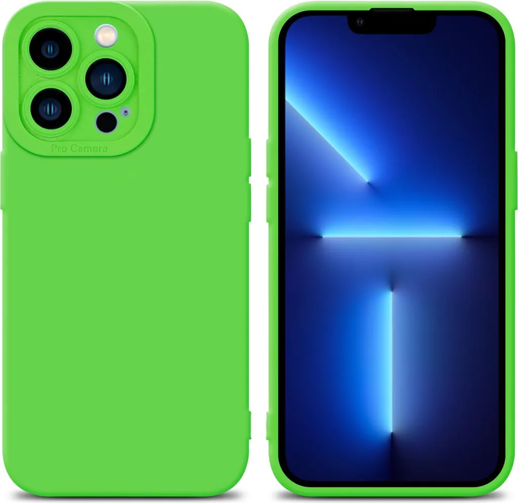 Custodia Cadorabo iPhone 12 Pro Max TPU Verde Silicone Protettiva