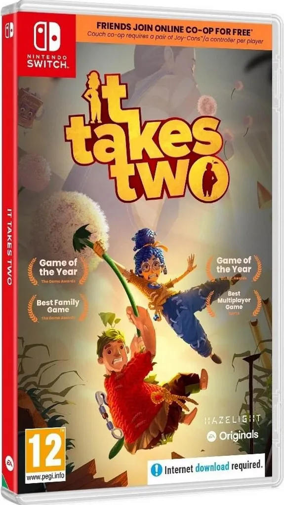 It Takes Two Nintendo Switch : Jeu Vidéo de Plateforme Co-op Local