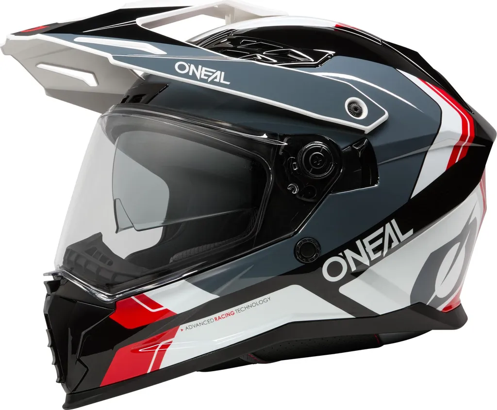 Casque Oneal D-Srs Nomad Noir Blanc Rouge Taille XS pour Moto Cross