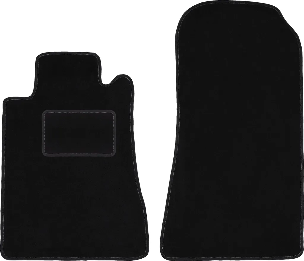 Set Tappeti Anteriori Mercedes CL W140 - Velluto Nero con Clip