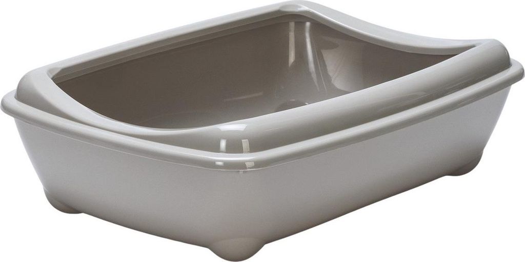 Karlie Katzentoilette mit Rand Arist-O-Cat grau, Maße: 42 x 30 x 11 cm