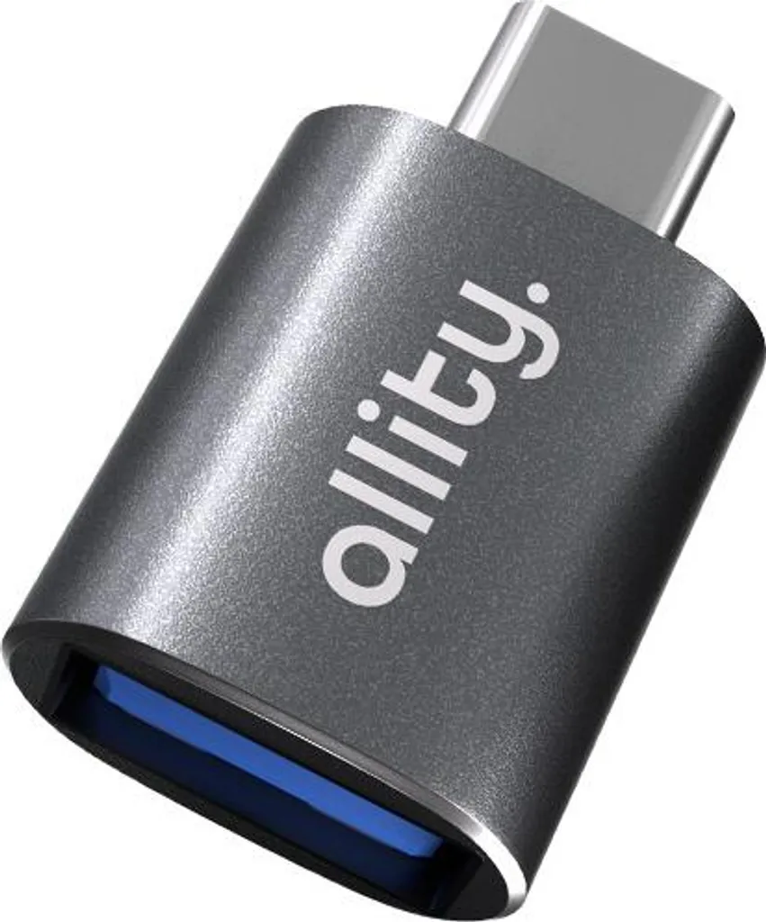 Adattatore ALLITY ABA-102 Grigio OTG USB 3.0 a USB-C | SUPER VELOCE