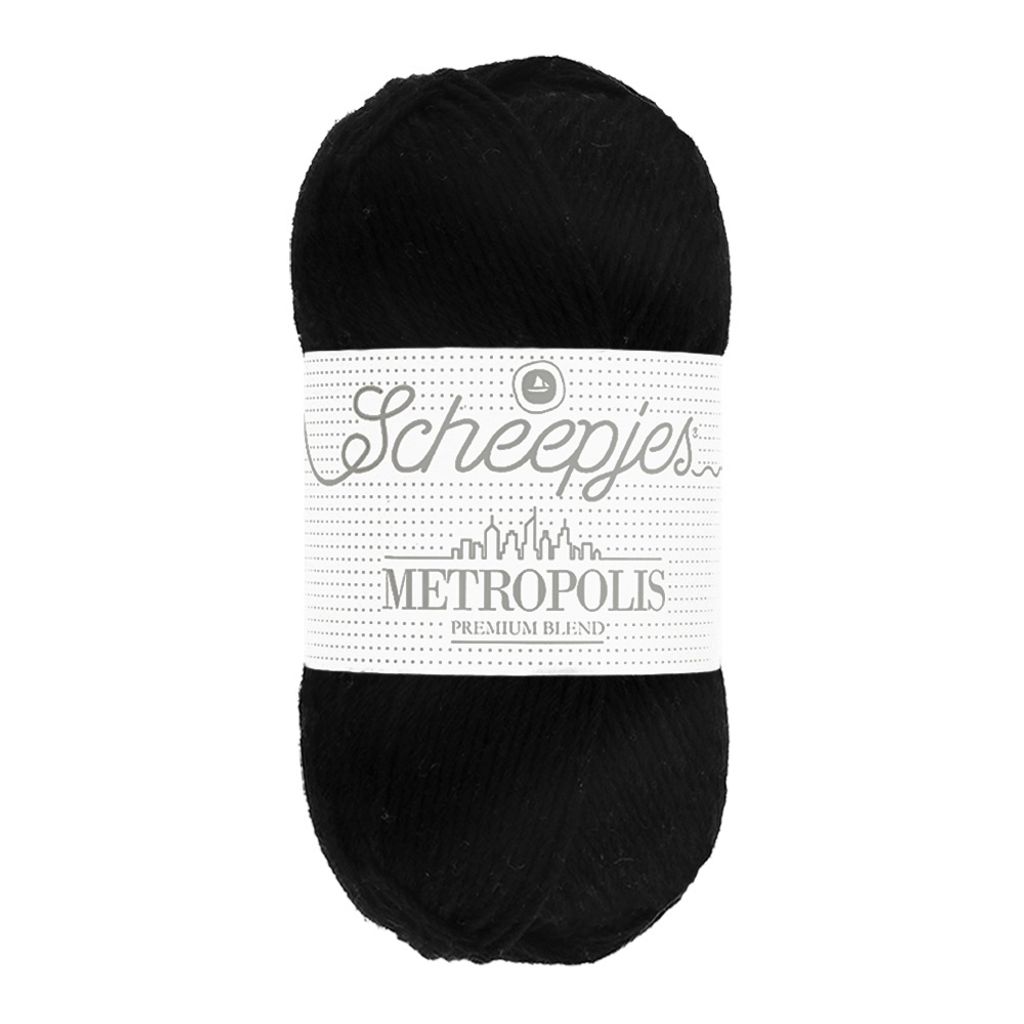 Scheepjes Metropolis 50g 080 Hamburg - Schwarz Produktbild 