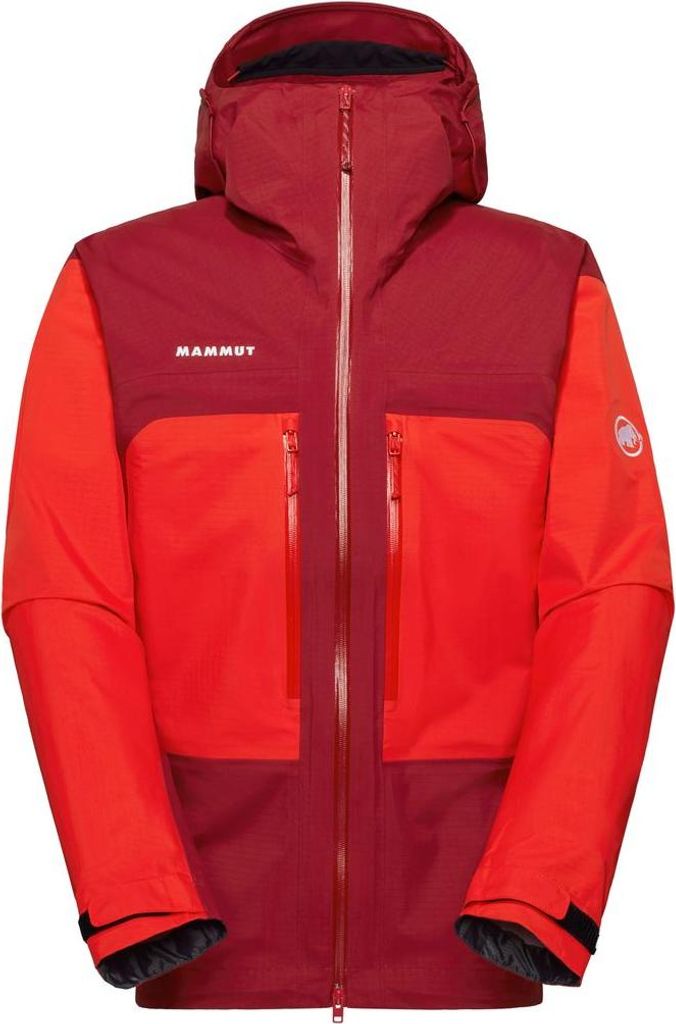 Taiss HS Hooded Jacket Men, Hardshell Jacke Herren - Mammut, Farbe:dark mammut red-mammut red, Größe:XXL