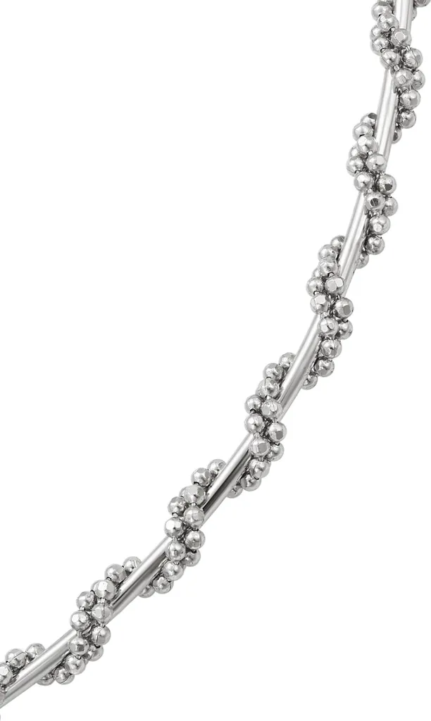 Collier Joella argent brillant taille unique avec fermoir sécurisé