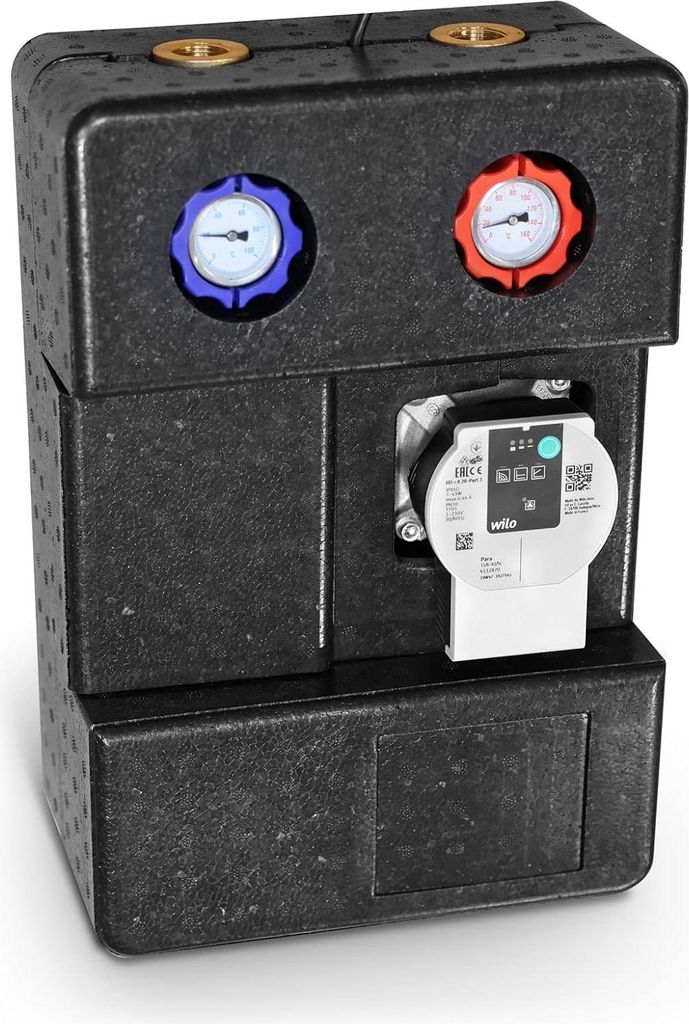 SUNEX Heizkreisstation GPO DN25 WILO Pumpengruppe Heizkreisset Umwälzpumpe für Heizungsanlagen Kühlsysteme Fußbodenheizung