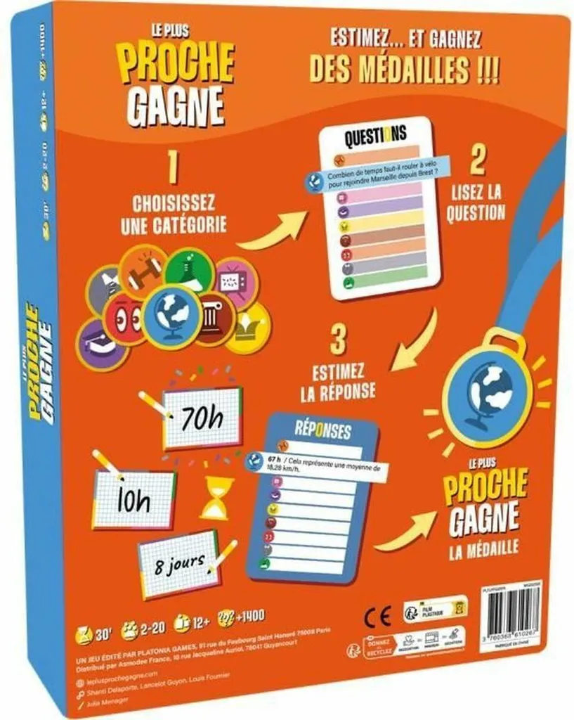 Jeu de table Asmodee The Closest Wins : The Ultimate Quiz Game de société