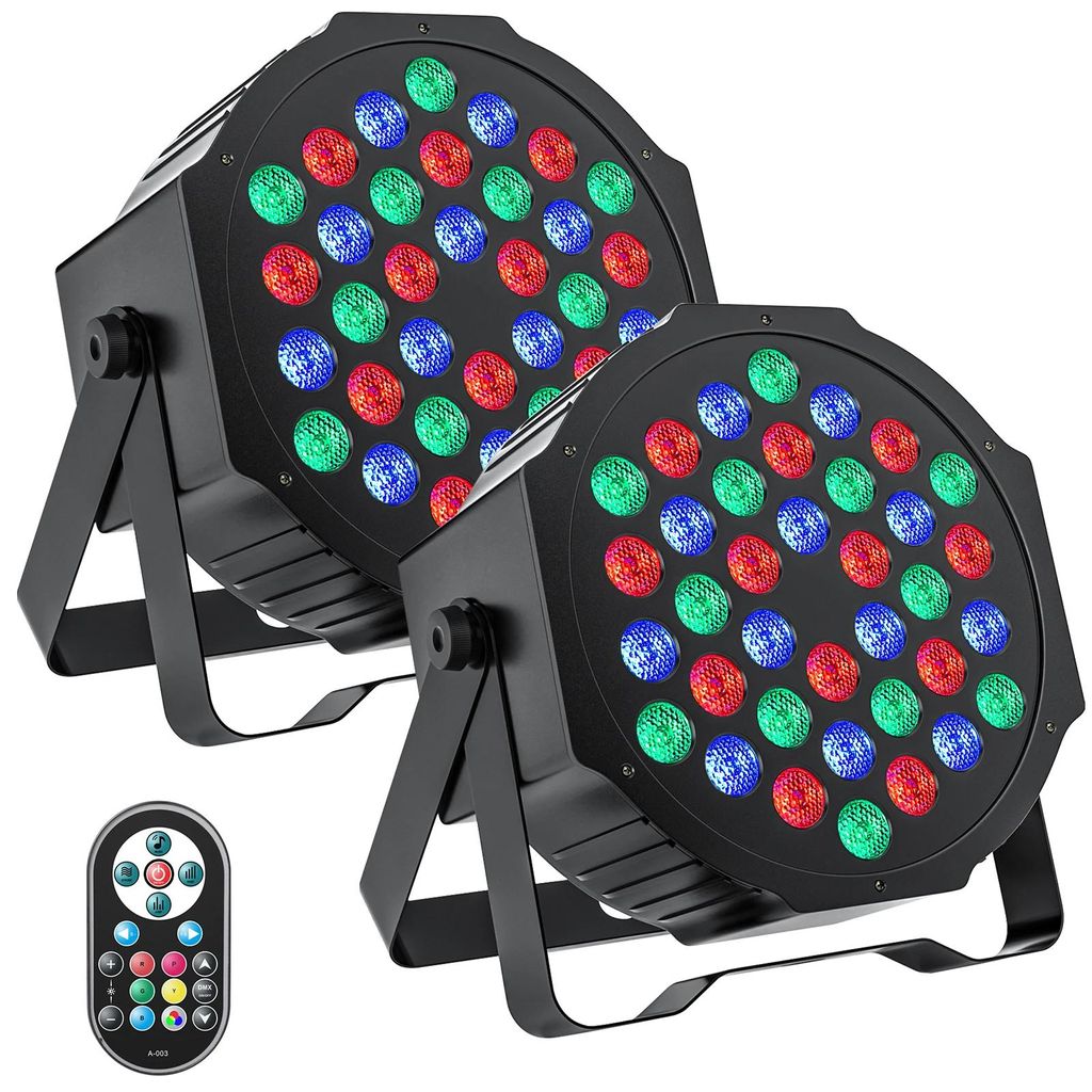 Party LED PAR Scheinwerfer - Bühnenbeleuchtung 2er Set - Produktbild 