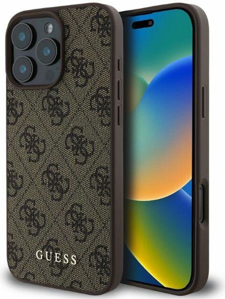 Guess GUHCP16LG4GFBR Custodia protettiva rigida marrone per Immagine del prodotto 