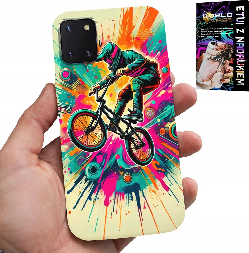 Fall Für Samsung Galaxy A81 - Fahrräder Bmx Tricks Stunt Sport + Glas