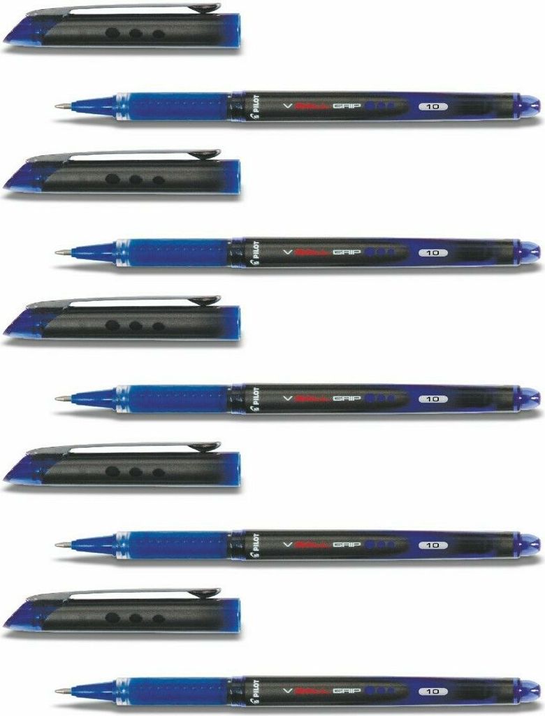 Pilot V-Ball Grip 10 im 5er-Set blau Produktbild 