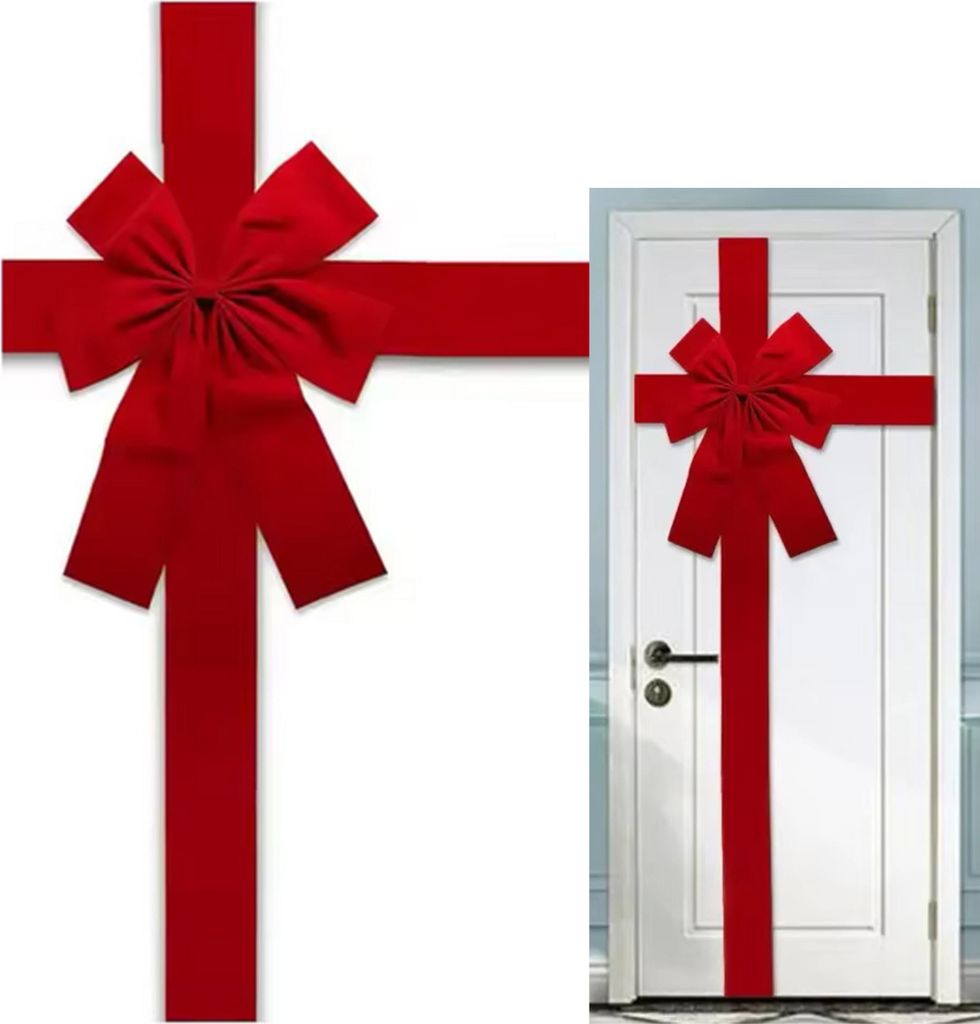 Decoratieve deurstrop, rood, elegant, van velours, met Productafbeelding 