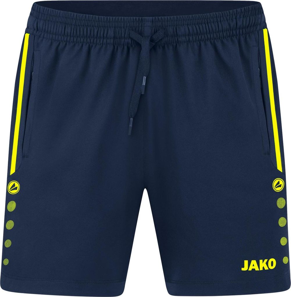 JAKO Uni  Short Allround, Kolor:navy/neon yellow, Zdjęcie produktu 