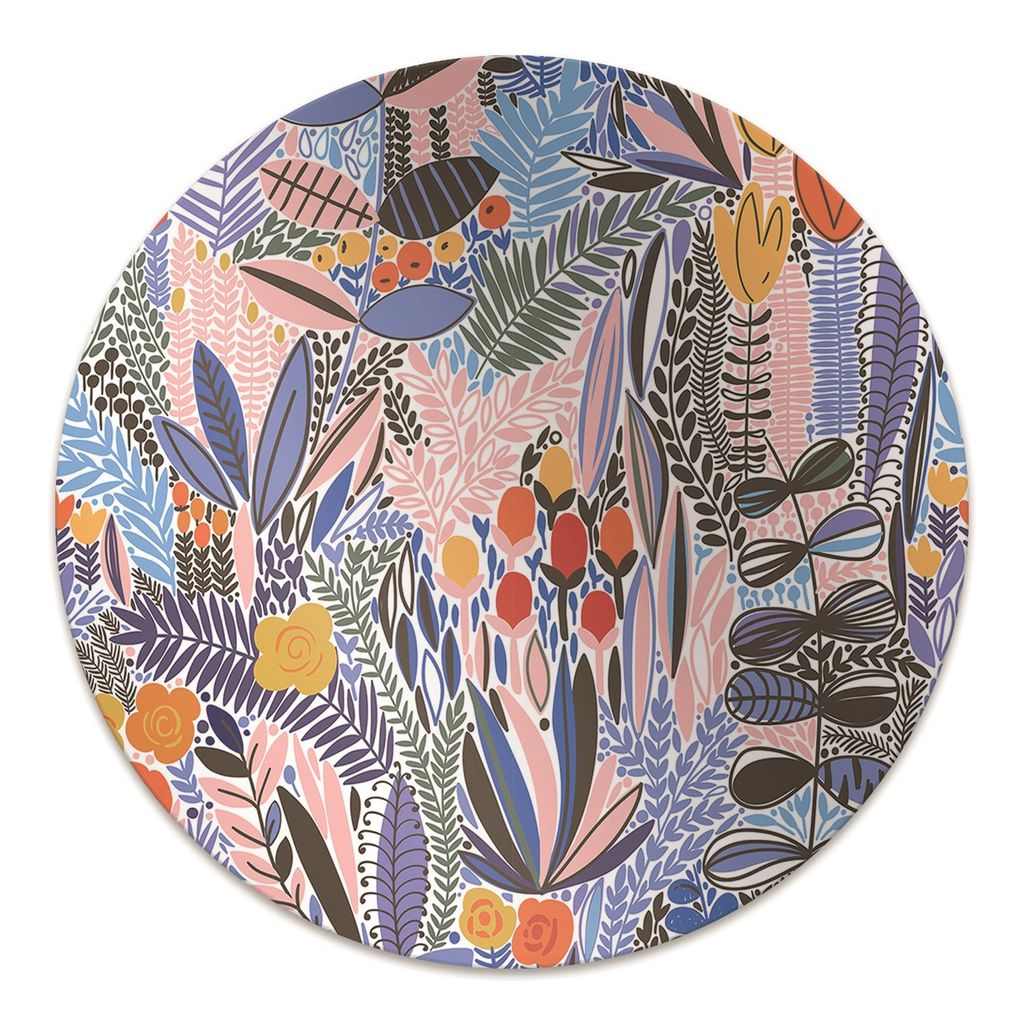 Rundmatte - Stuhlunterlage Bürostuhlunterlage - Rund Ø 100 cm - Bodenmatte - Fußmatte - Vintage bild.