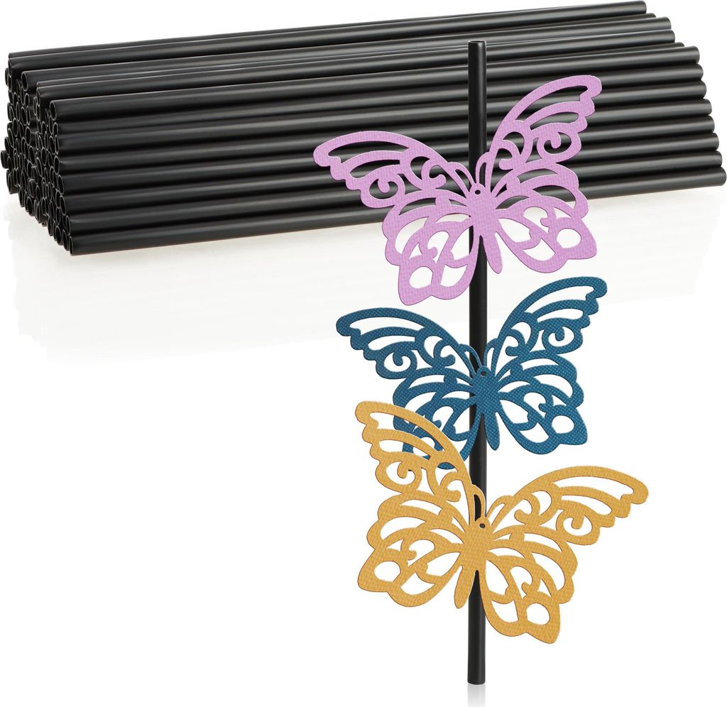 com-four 100x Mini-Plastikrohr 6x220mm - Kunststoffröhrchen aus Polypropylen zum Basteln und Modellieren - für Skulpturen und Modellbau - Baste...