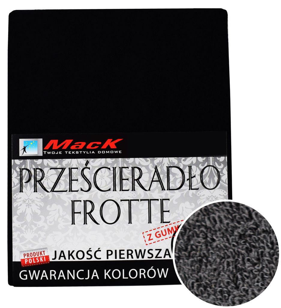 Spannbettlaken Frottee 120x200 cm – weich, atmungsaktiv & mit Gummizug Schwarz