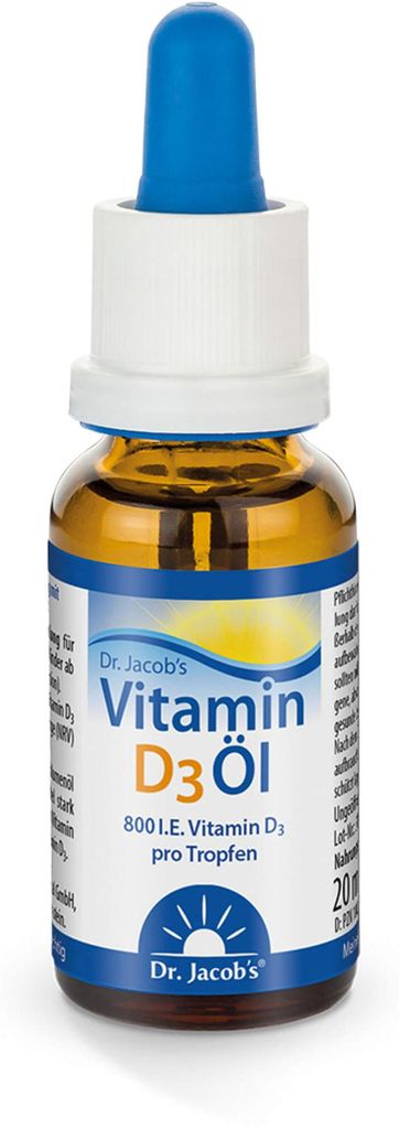 Vitamin D3 öl 800 I.E. D3 Dr.Jacob's Tropf.z.Einn. 20 ml