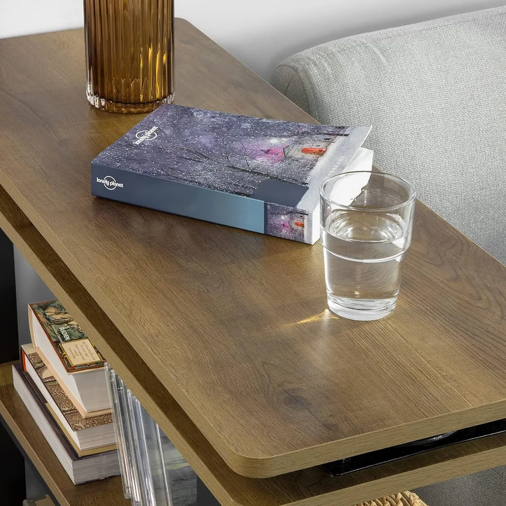 Table console modulable gain de place table pivotante mobile pour entrée - 7
