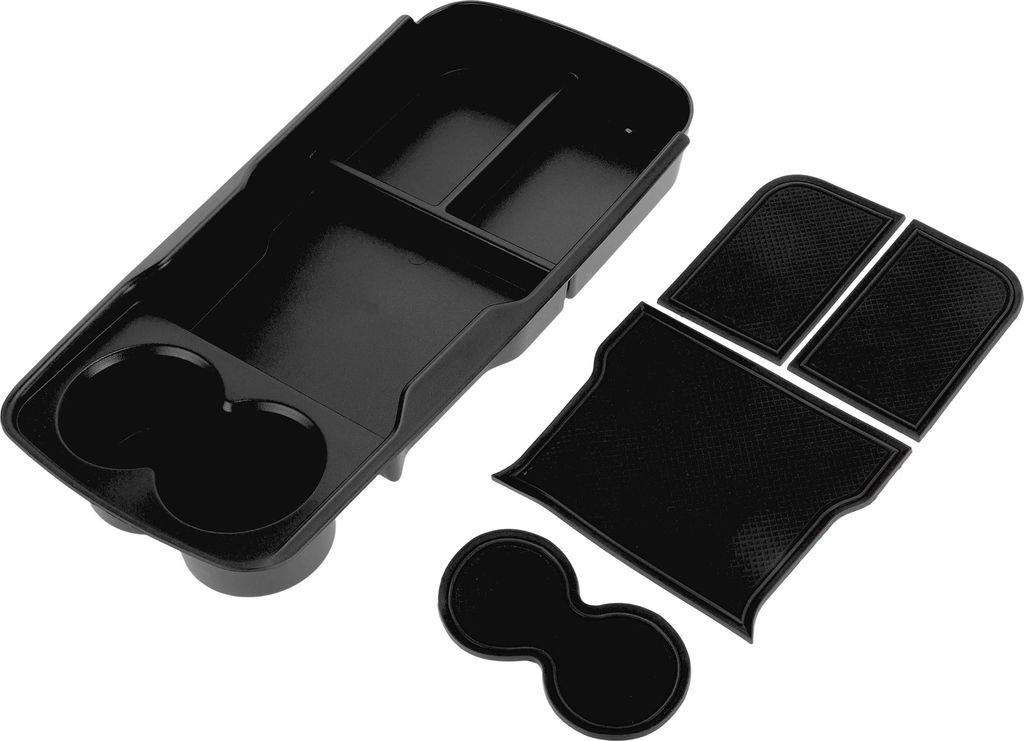 Mittelkonsole Armlehnen Organizer Schale Für Kia EV6/GT/GT Line 2021-2025 Armlehnen Einschubschale Aufbewahrungsbox Plastik Schwarz