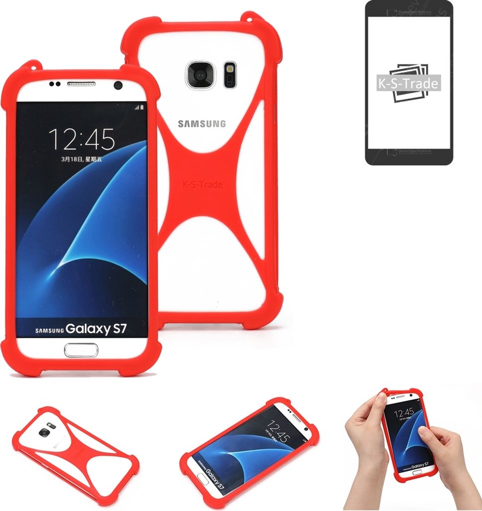 K-S-Trade Handy-Hülle kompatibel mit Samsung Galaxy S22+ Schutz-Hülle Bumper Silikon Schutz Hülle Cover Case Silikoncase Silikonbumper TPU Softcase