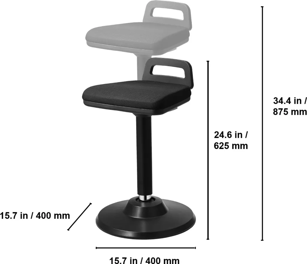 VEVOR Active Chair | Sedia per Ufficio e Smart Working Regolabile - 8