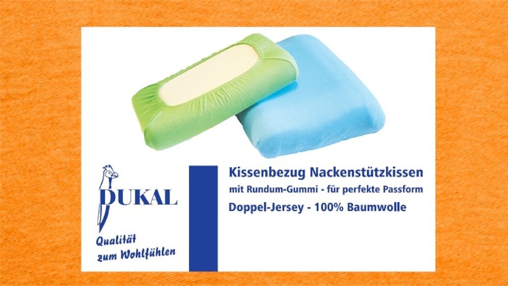 Bezug Grosana airflex CLASSIC/SPRING/TRAVEL Nackenstützkissen : Farbe - Gold, Größe - CLASSIC/SPRING Typ P