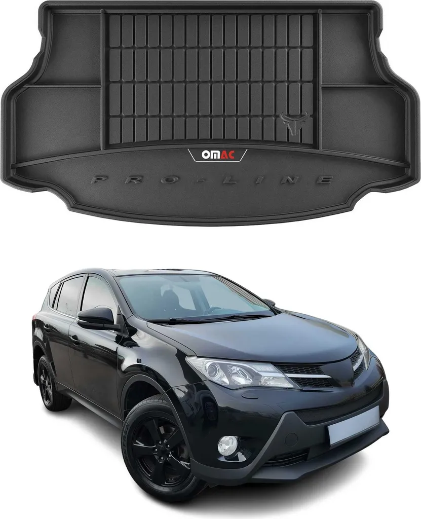 OMAC Vasca Baule su Misura Toyota RAV4 Hybrid 2015-2019 Gomma TPE