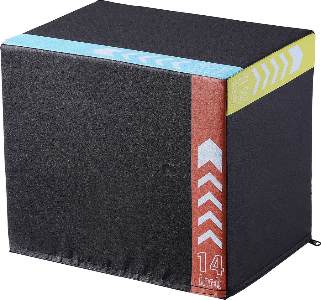 Boîte De Saut Pliométrique - 40x30x35 Cm - Charge Max 300 Kg - Idéale Pour L'entraînement à La Maison Ou En Salle