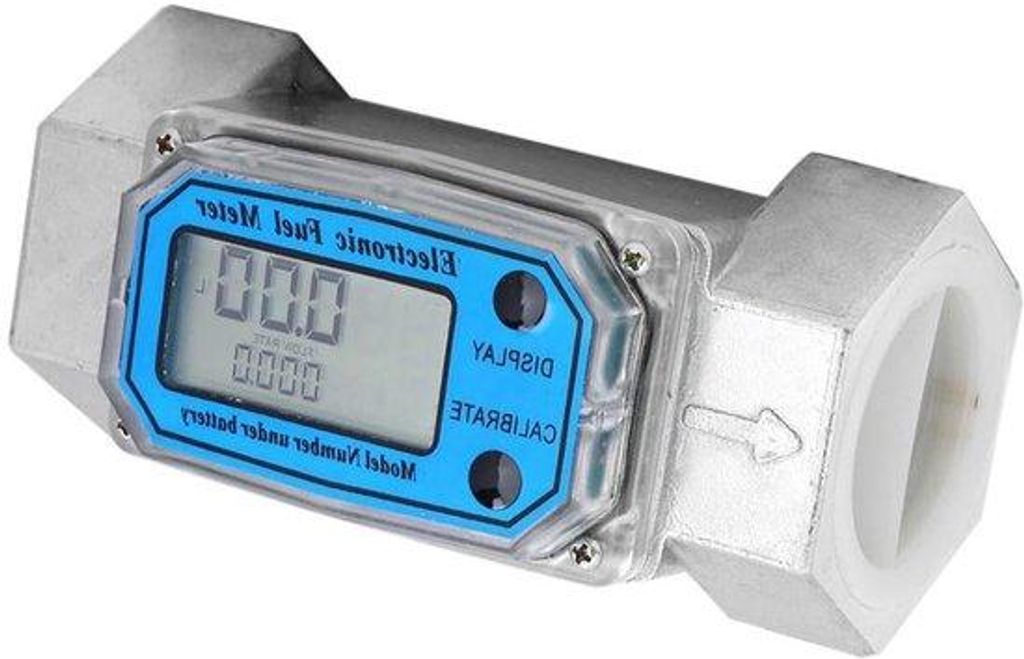 Elektronischer Flüssigkeitsstrommeter 120L/Min Roestvrij 0-99999 1-1/2In NPT für Benzin-Spritzpistolen