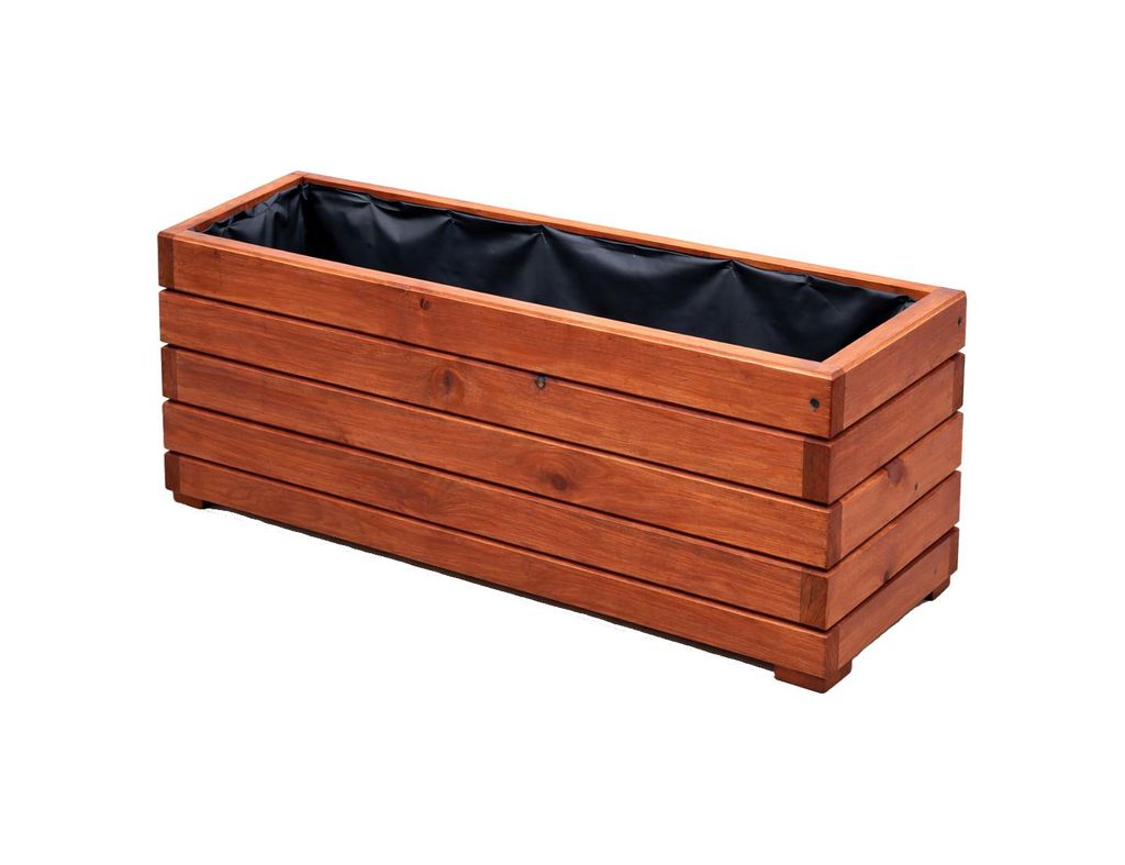 Fioriera in legno da 60 cm – Fioriera per balcone e Immagine del prodotto 