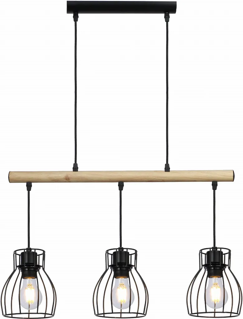 Candellux BERNITA 33-78087 Luminaire suspendu 3xE27 Design Noir