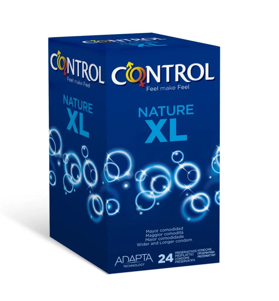 Control Nature XL 24 Profilattici: Taglia Comoda per Rapporti Naturali
