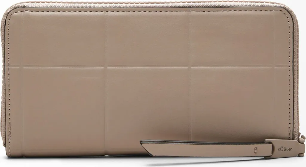s.Oliver portafoglio Zip Around Wallet Brown beige