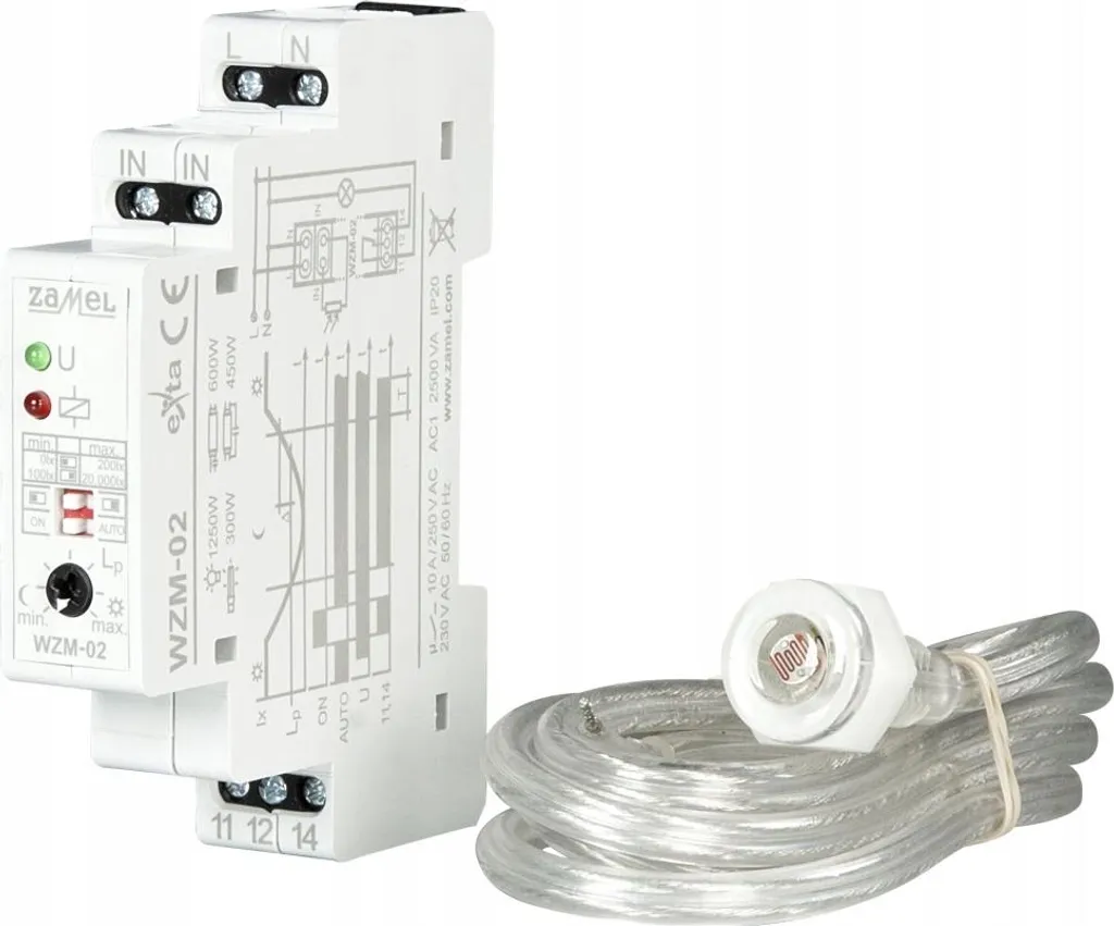 Relais crépusculaire automatique 230V avec cellule photoélectrique