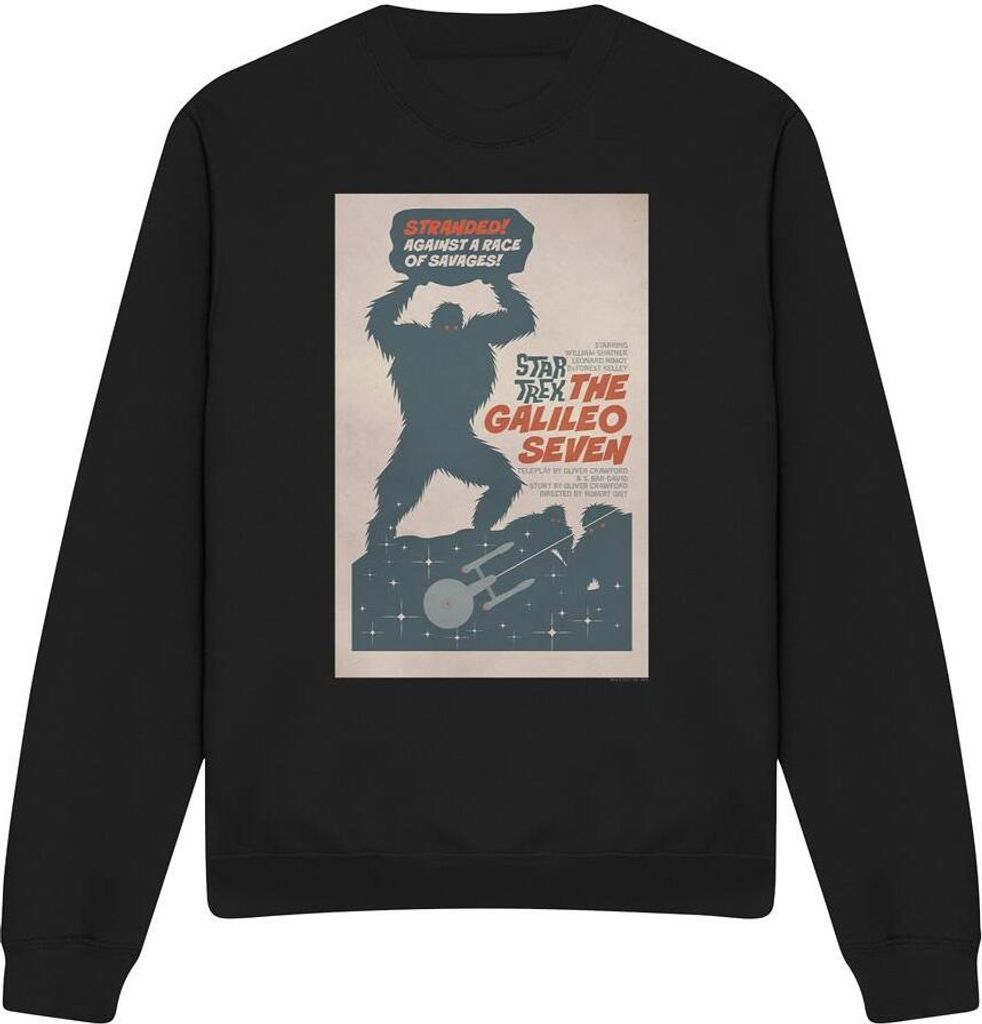Star Trek - "The Original Series Episode 16" Sweatshirt für Herren/Damen Uni TV11539 (L) (Schwarz)