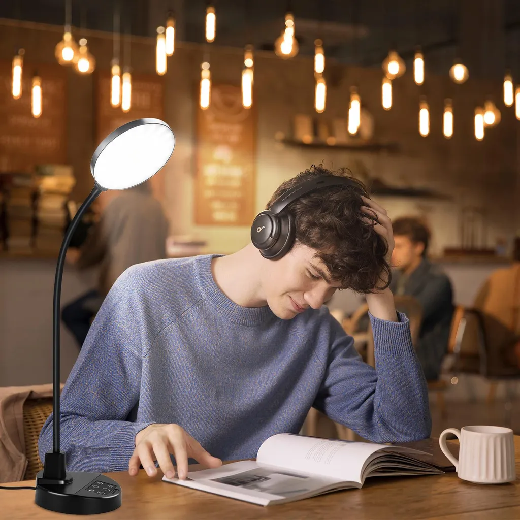Lampada LED per Bambini Studiare con Porta USB - Luce Anti-Affaticamento - 5