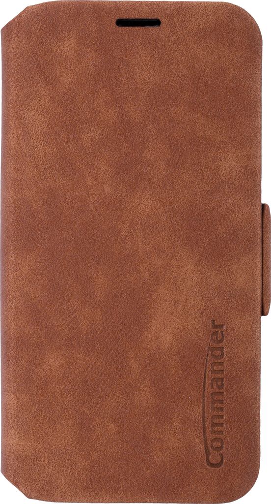 PETER JÄCKEL CURVE Book Case DELUXE für Apple iPhone 13 Brown Handyhülle