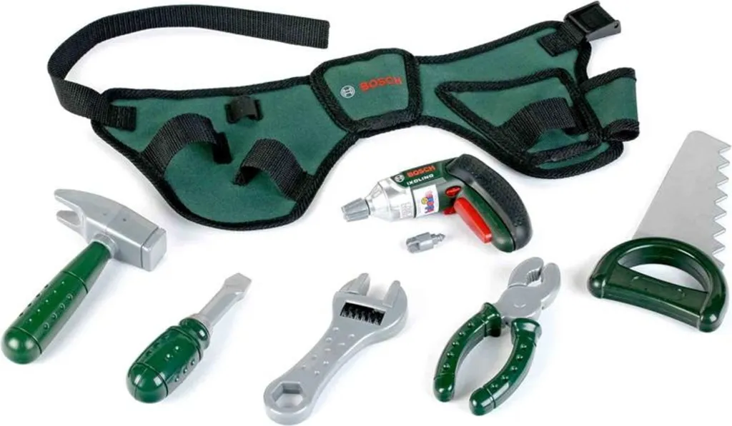 Occupez vos enfants avec la ceinture outils Bosch 8493 et sa visseuse