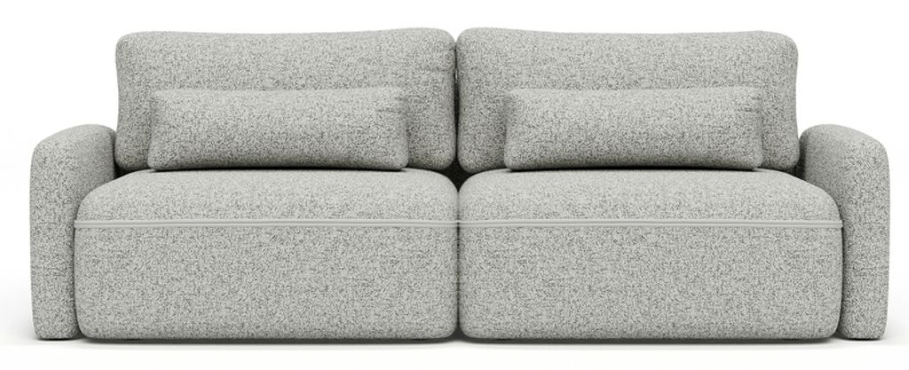 Sofa Ecksofa mit Schlaffunktion mit Bettkaste 3-in-1 Sofa Couch GrauTina Puente80