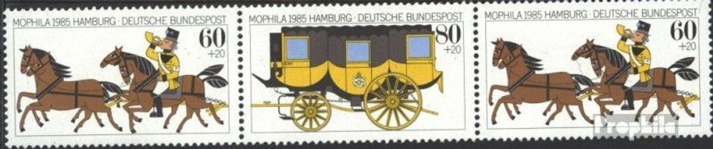 Briefmarken BRD (BR.Deutschland) 1985 Mi WZd6 postfrisch Mophila