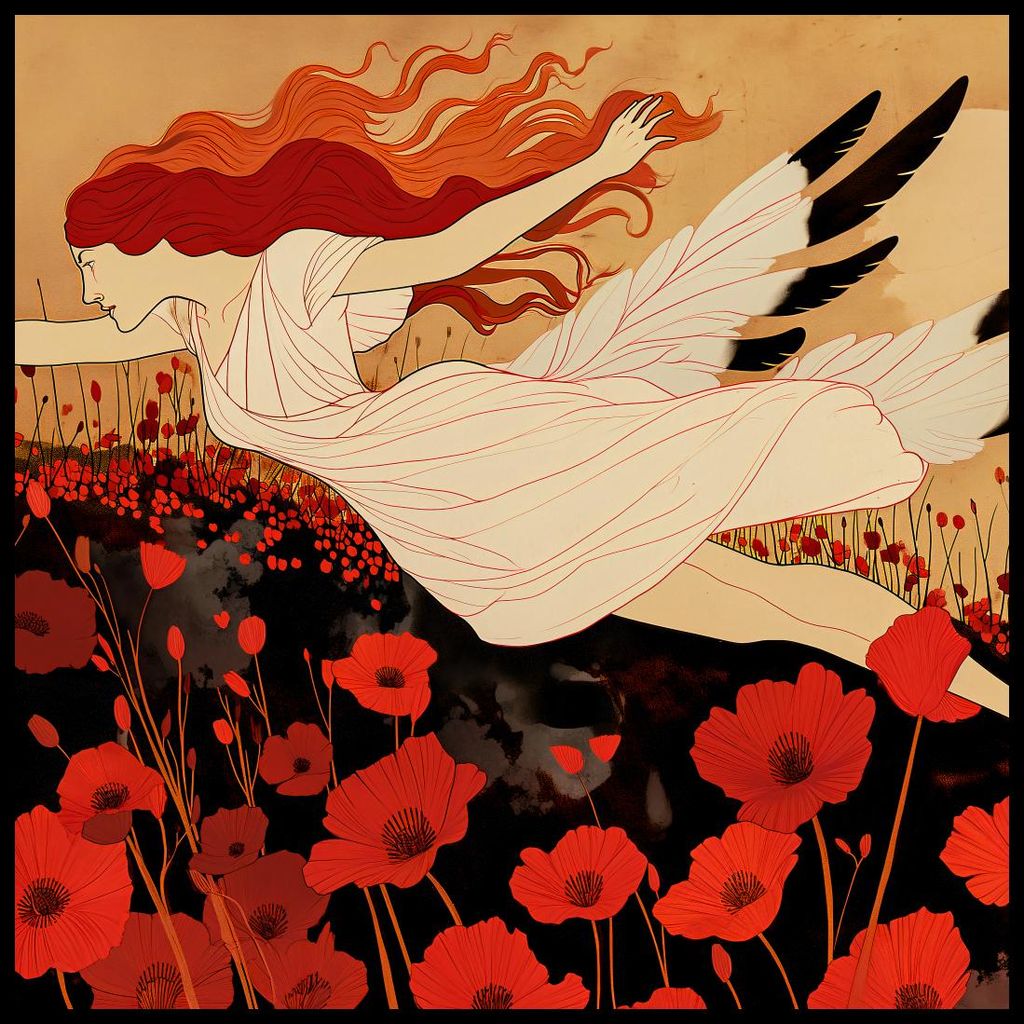 Plakat 100x100cm Aura Geschmiedet im Feld