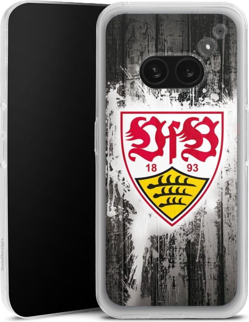 DeinDesign Handyhülle für Nothing Phone (2a) Silikon Hülle Case Smartphone Schutzhülle Bundesliga Offizielles Lizenzprodukt VfB Stuttgart