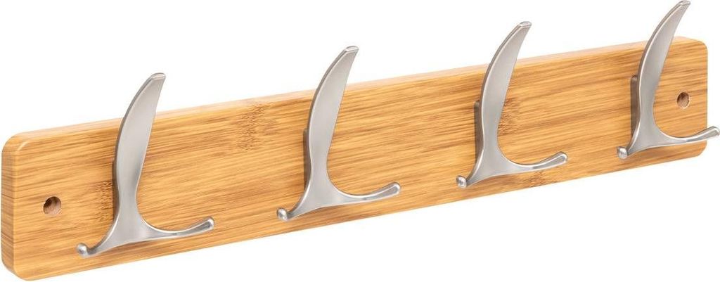 Kleiderhaken aly 4 köpfe b45cm naturholz grau - 5 five simply smart