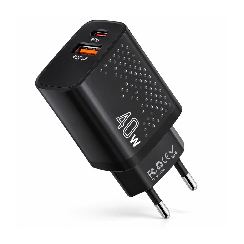40W USB-C GaN Ladegerät - Dual-Port Schnellladeadapter (40W Produktbild 