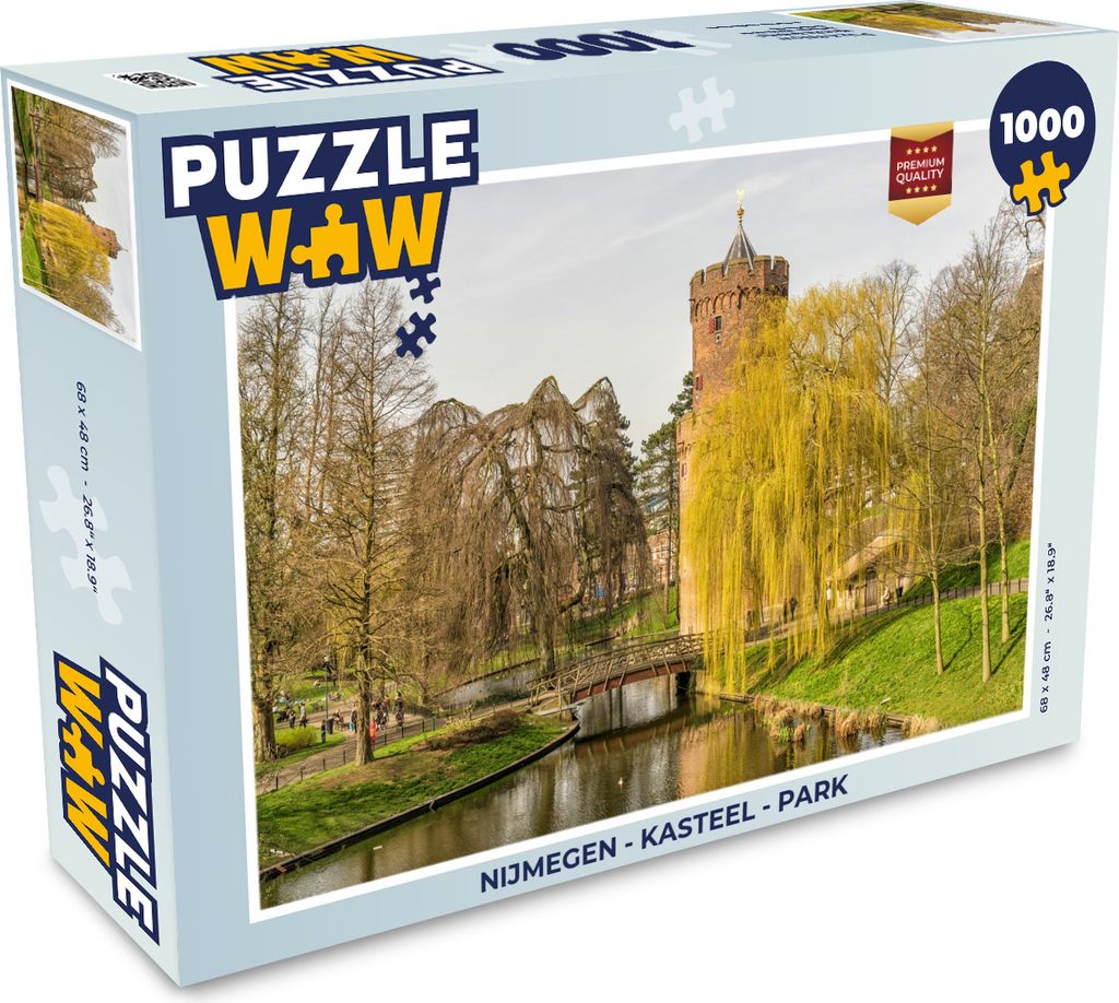 MuchoWow Puzzle 1000 Teile Nijmegen - Schloss - Park - Erwachsene - Rätsel