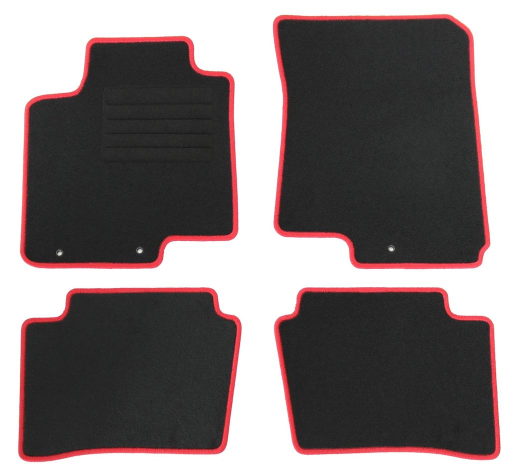 Fußmatten-Set für Hyundai i 20, 12/2014-05/2018, 4-teilig, Schwarz