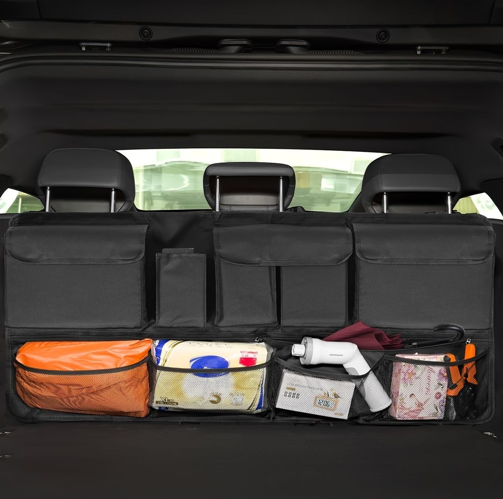 Kofferraum-Organizer, Aufbewahrungstasche mit 10 Taschen, Produktbild 