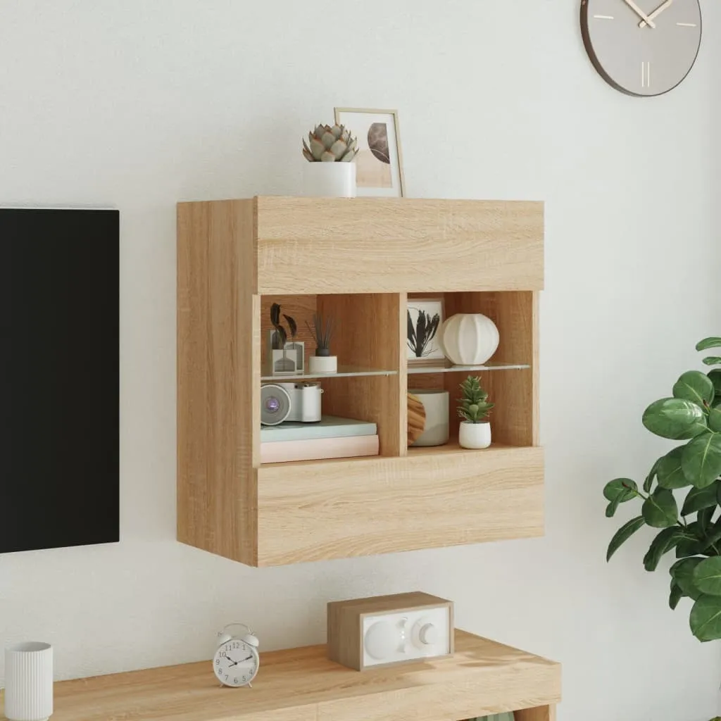 Trasforma il tuo Soggiorno: Mobile TV Rovere Sonoma con LED RGB - 6